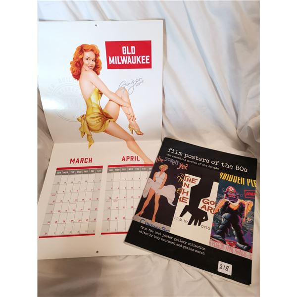Old Milwaukee Pin-Up Calendar, Beautiful Film Poster Book
