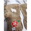 Image 3 : Very Old Beaded Leather Gloves.  Goats and Roses