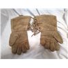 Image 6 : Very Old Beaded Leather Gloves.  Goats and Roses