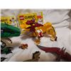 Image 3 : (5) Lego Dinosaurs, (2) Boxes Classic White Legos