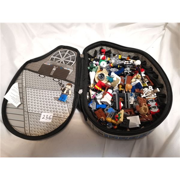 Star Wars Legos in Falcon Ship Shaped Bag