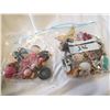 Image 1 : (2) Bags of Jewelry.  Broaches, Necklaces, Pendants, etc.