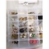 Image 2 : Earrings in Compartmented Plastic Storage Box