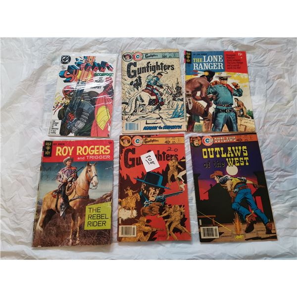 Lot of Vintage Comic Books - Roy Rogers 12¢, Lone Ranger, Superman etc.