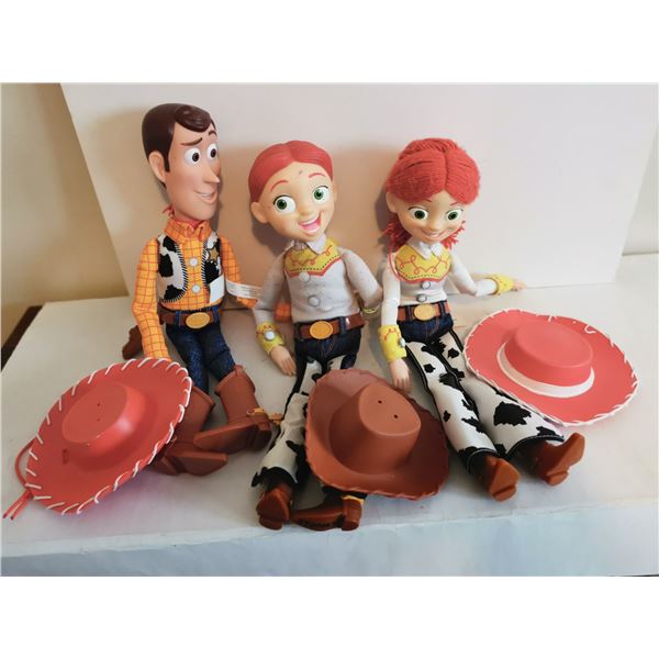 Toy Story Dolls – 16” Woody, (2) Jessie