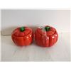 Image 3 : (2) Large Tomato Sugar Bowls 4” Diameter