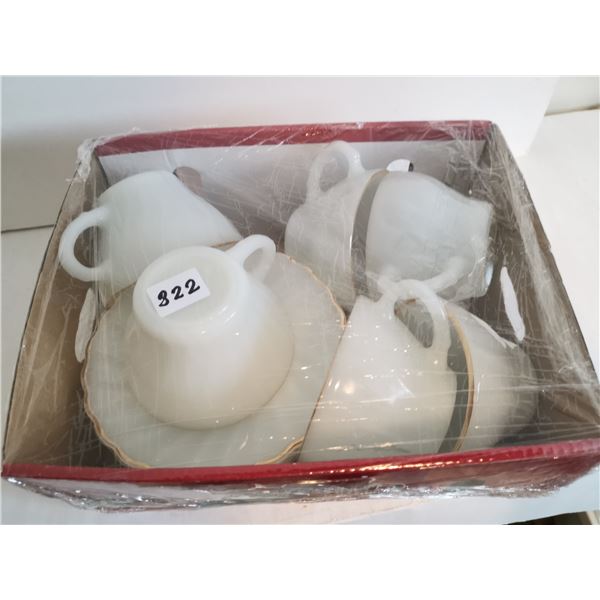 (6) FireKing Cup & Saucer Sets