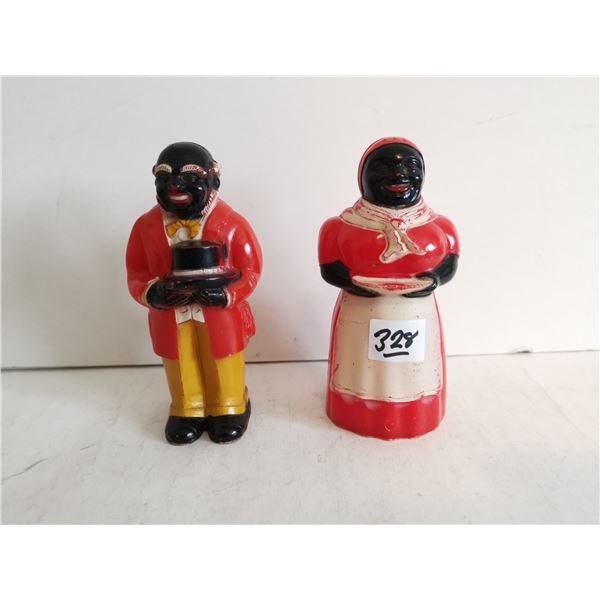 Vintage Aunt Jemima & Uncle Mose S&P Shakers