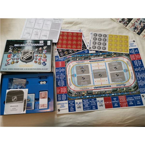 NHL Big League Manager Game