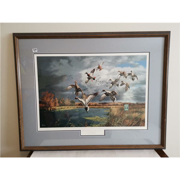 “Fruits of your Labor – Mallards & Pintails” by David Mauss.  34x26.5[x=#