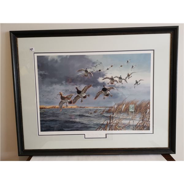 “Fruits of your Labor – Blue Bills” by David Mauss.  34.5x27” Du