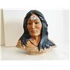 Image 1 : Vintage Native American Ceramic Woman Face 10” Tall
