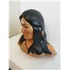 Image 3 : Vintage Native American Ceramic Woman Face 10” Tall