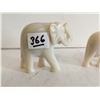 Image 2 : White Onyx Marble Elephant Figurines.  1.5”, 2”, 2.5” Tall