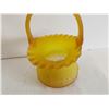 Image 7 : Kanawha Gold Frosted Glass Basket, 8.5”