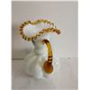 Image 3 : Fenton Milk Glass w/ Gold Crest Pitcher, 8.5”