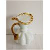 Image 4 : Fenton Milk Glass w/ Gold Crest Pitcher, 8.5”