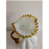 Image 6 : Fenton Milk Glass w/ Gold Crest Pitcher, 8.5”