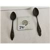 Image 1 : (2) Silver Spoons, 1914 Dime