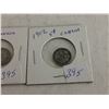 Image 2 : 1910 & 1912 Canada Silver 5 Cent Coins