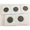 Image 5 : (5) Large Canada Pennies 1859, 1885, 1886, 1888, &1901