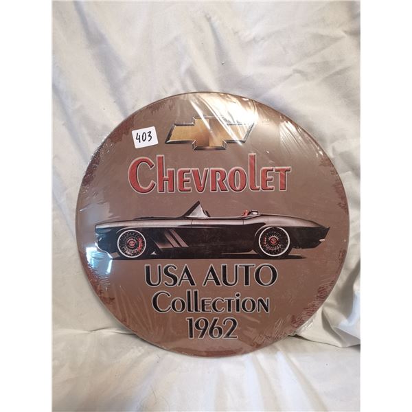 Chevrolet Tin Sign 12"