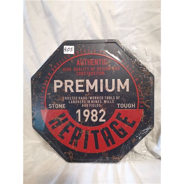 Heritage Tools Tin Sign 12"