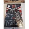 Image 2 : (2) Norton Motorcycle Tin Signs 12"x8"