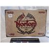 Image 3 : (2) Norton Motorcycle Tin Signs 12"x8"