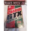Image 2 : Texaco and Castrol Oil tin Signs 12"x8"