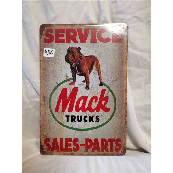 Mack Truck tin Sign 12"x8"