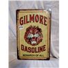 Image 1 : Gilmore Gasoline Tin Sign 12"x8"