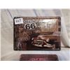 Image 3 : Route 66 and Full service Tin Sign 12"x8"