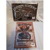 Image 1 : Two Motorcycle Tin Signs 12"x8"