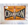 Image 1 : Champion Spark Plugs Tin Sign 12"x8"