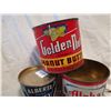Image 3 : (2) Honey Plus Golden Nut Peanut Butter Tin Cans