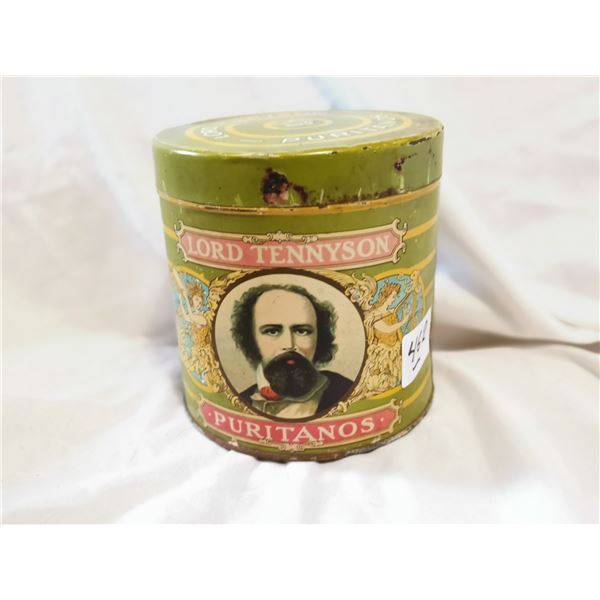 Lord Tennyson Tobacco Tin Can