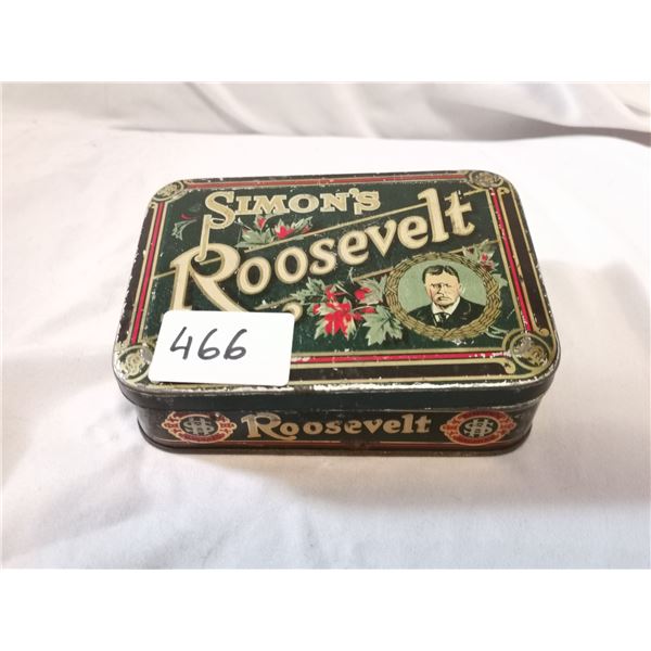 Roosevelt Tobacco Tin Can