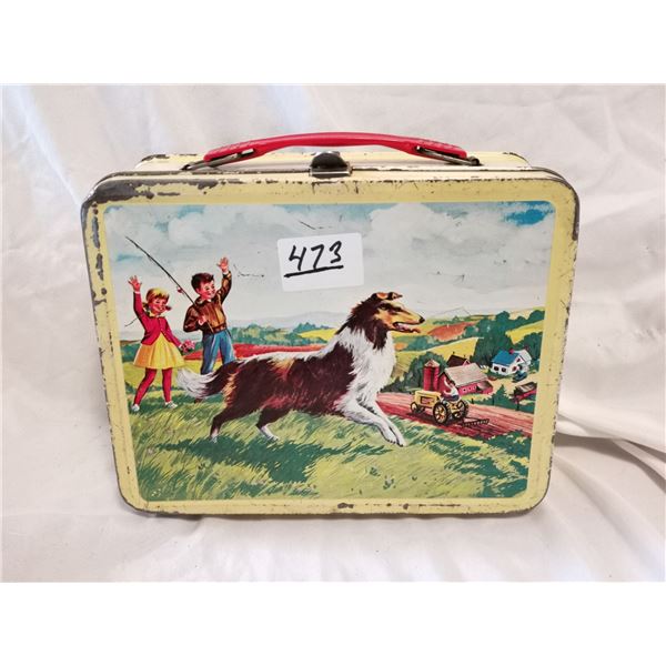 Old Lassie and Black Beauty Tin Lunch Box