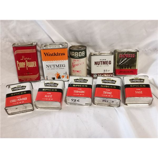 (5) Empress Plus Etc. Spice Containers