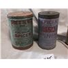 Image 2 : (3) Old Cardboard Spice Containers