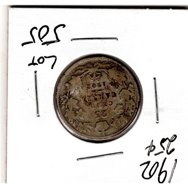 1902 TWENTY-FIVE CENT