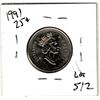 Image 2 : 1991 TWENTY-FIVE CENT SCARCE LOW MINTAGE