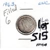 Image 1 : 1963 FILLED 6 TEN CENT
