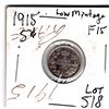 Image 1 : 1915 FIVE CENT LOW MINTAGE
