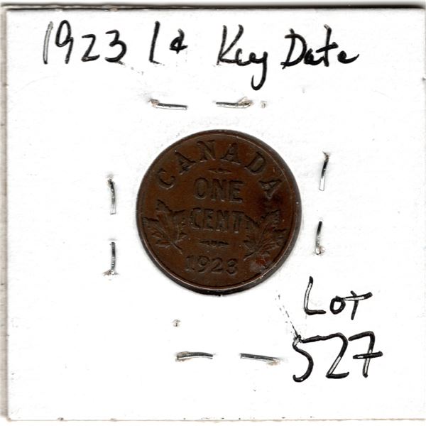 1923 ONE CENT KEY DATE