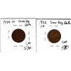 Image 1 : 1924 AND 1926 ONE CENT SEMI-KEY DATE