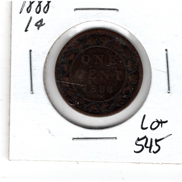 1888 ONE CENT