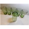 Image 4 : HAZEL ATLAS OPTIC DOT ELDARADO GREEN TUMBLERS
