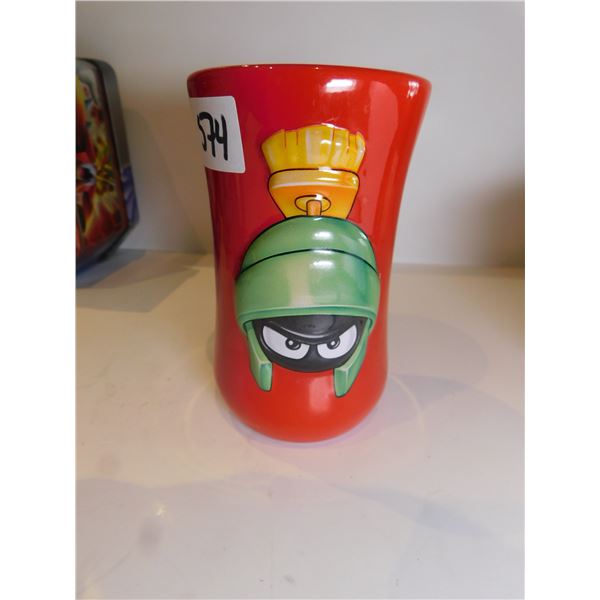RARE 3D MARVIN THE MARTIAN LOONEY TUNES CUP, BY XPRES CORP